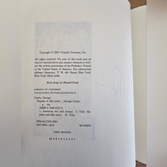 GEORGE CARLIN Lot Of 2 1st Edition Hardcover Books - Picture 12 of 15